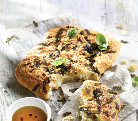 Fresh Basil Focaccia