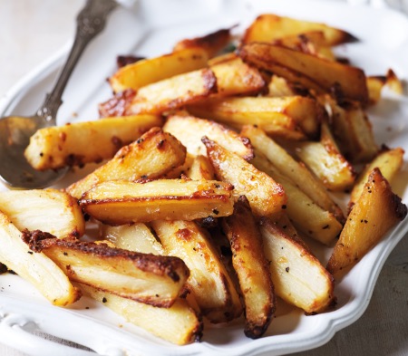 Roast Parsnips with Vicenza Cheese