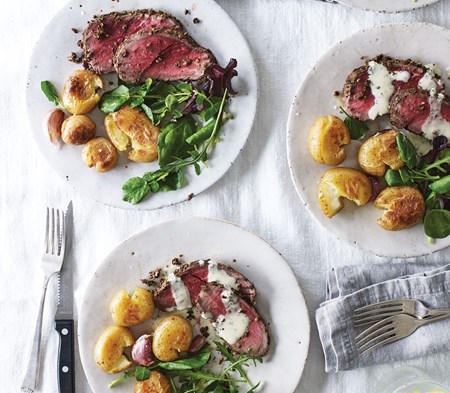 Peppercorn Beef Fillet with a Béarnaise Sauce