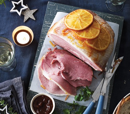 Roast Ham Glazed with Marmalade