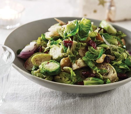 Brussels Sprouts with Chestnuts & Cranberries