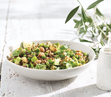 Quinoa Wholefood Salad with a Lime & Ginger Dressing
