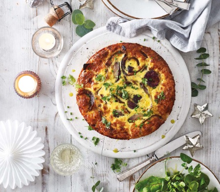 Smoked Cheddar & Caramelised Red Onion Frittata