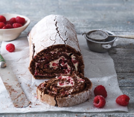Chocolate and Raspberry Roulade