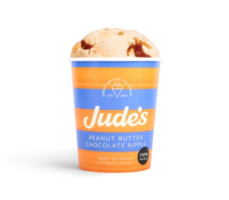 Jude's Peanut Butter Choc Ripple Ice Cream