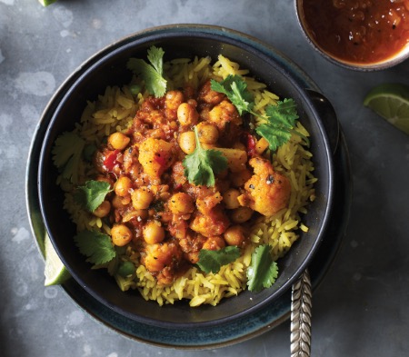 Roasted Vegetable and Chickpea Curry