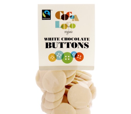 Cocoa Loco - Organic Fairtrade White Chocolate Buttons