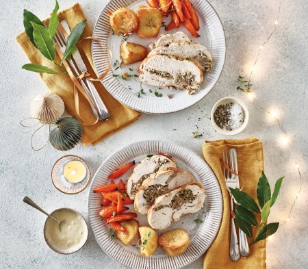 Stuffed Chicken Cushion with English Sparkling Wine