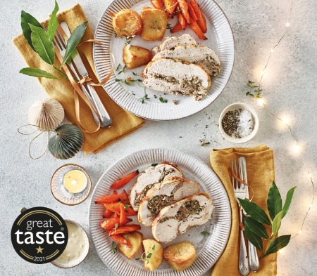 Stuffed Chicken Cushion with English Sparkling Wine