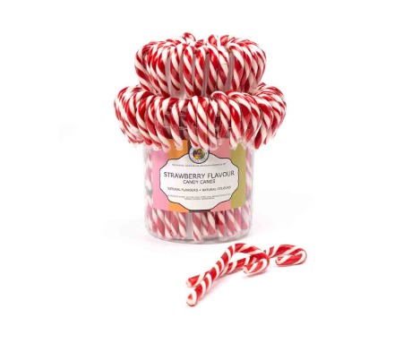 Natural Candy Canes - Strawberry | Our Menu | COOK