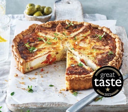 Roasted Goats Cheese Quiche