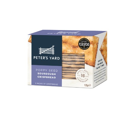 Peters Yard - Poppy Seed sourdough crackers