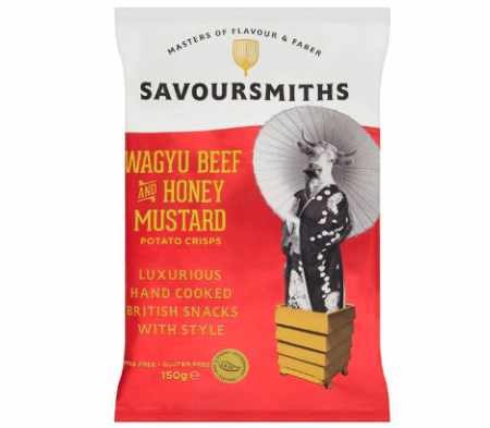 Savoursmiths - Wagyu Beef and Honey Mustard Flavoured crisps