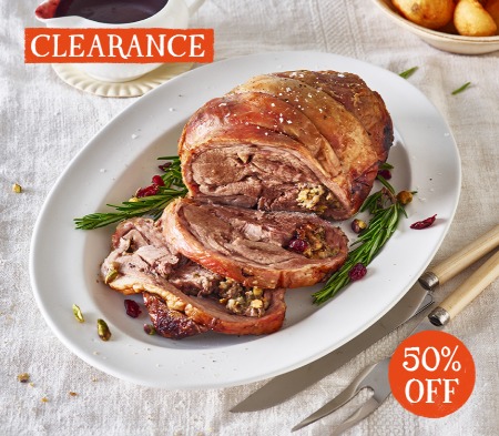 Shoulder of Lamb with Cranberry & Pistachio Stuffing