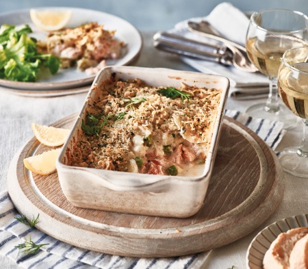 Salmon & Asparagus Gratin