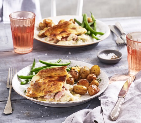 Chicken, Ham & Leek Pie