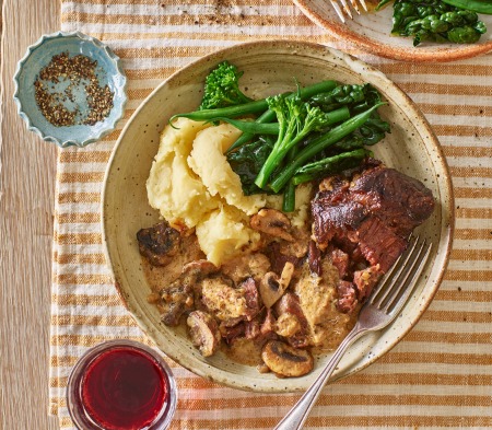 Slow-cooked Beef Cheeks with Sauce Diane Slow-cooked Beef Cheeks with Sauce Diane