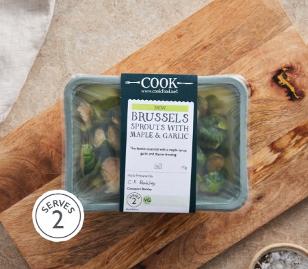 Brussels Sprouts with Maple & Garlic