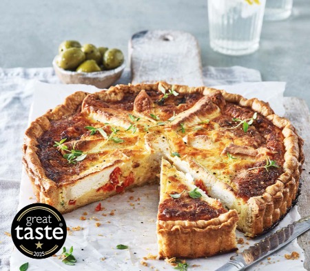 Roasted Pepper and Goat's Cheese Quiche