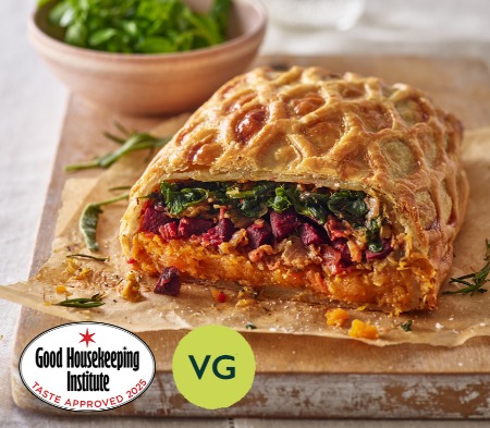 Butternut Squash, Leek & Beetroot Wellington
