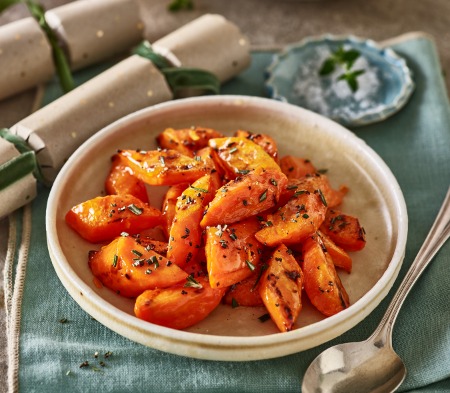 Roasted Carrots with Orange & Thyme 