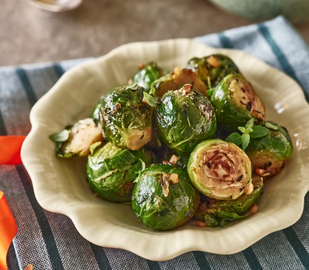 Brussels Sprouts with Chestnuts & Cranberries