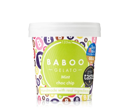 Baboo Mint Choc Chip Gelato