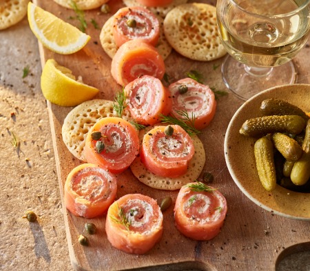 Smoked Salmon Pinwheels