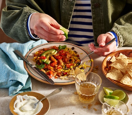 Fajita Chicken with Mexican Rice