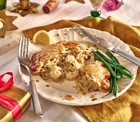 Salmon, Prawn & Lobster Thermidor Pies