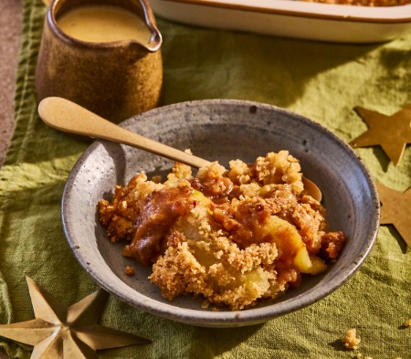 Sticky Toffee Apple Crumble