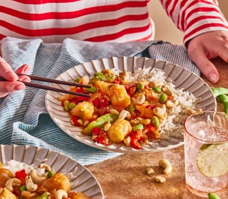 Sweet & Sour Vegetables with Cashews