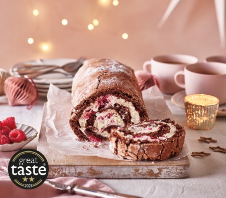 Chocolate and Raspberry Roulade