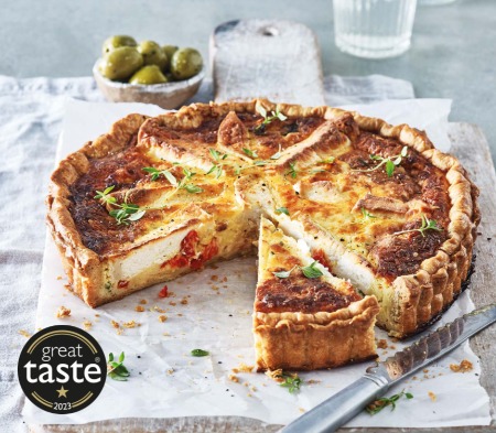 Roasted Pepper and Goat's Cheese Quiche