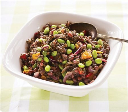 Puy Lentil and Aduki Bean Salad