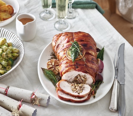 Gourmet Christmas Stuffed Crown Of Turkey Prepared For You By Cook Cook