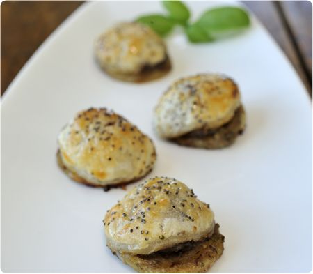 Beef Wellingtons with Mushroom and Horseradish Duxelle