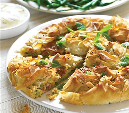 Ham Hock, Pea & Mint Filo