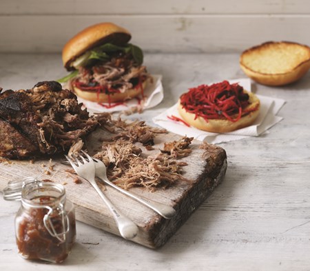 Pulled Pork with Spiced Tomato Chutney