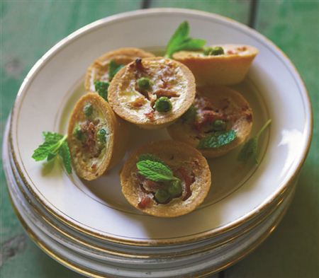 Smoked Ham and Pea Tarts